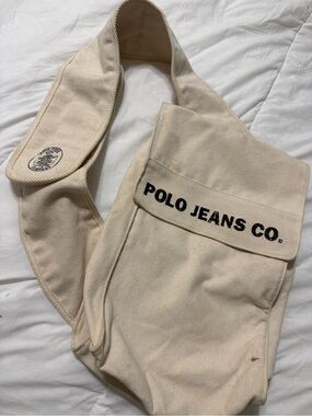 VNTG Y2K Polo Jeans Co. Canvas Crossbody Messenger Bag